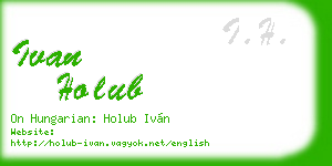 ivan holub business card